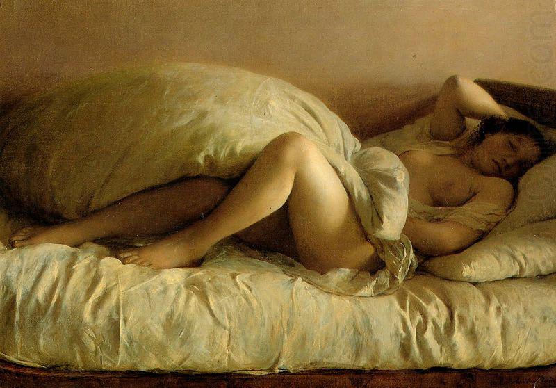 Johann Baptist Reiter Slumbering Woman china oil painting image